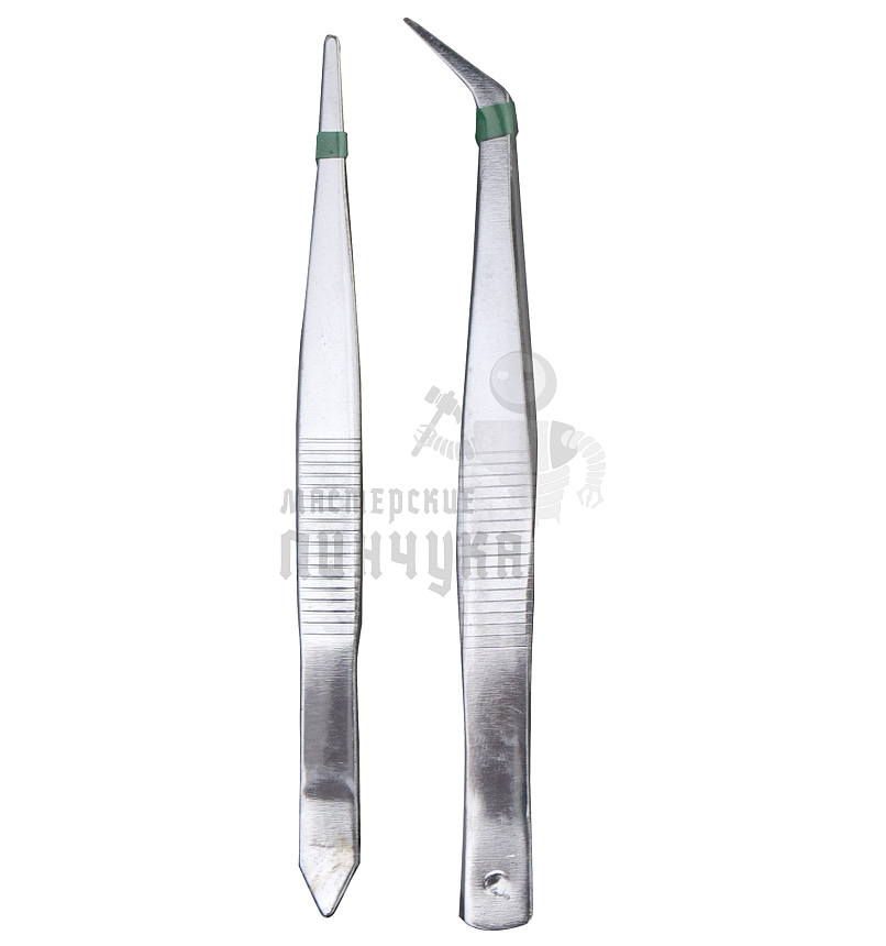 Набор пинцетов из нержавеющей стали, 2 шт, Sparta