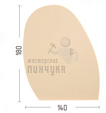 Проф. формованная для лабутенов Casali Silk №5,1,3мм Кремовый - Чертеж
