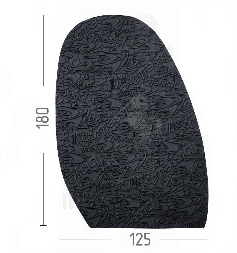 Проф. формованная Piligrim "Bissell", разм. 125х185х1,8мм, цв. черный