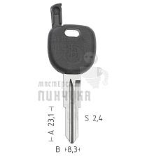 T00DW1PA TP00DAE-4P2 а/пласт.с мест.п/чип DAEWOO - Чертеж