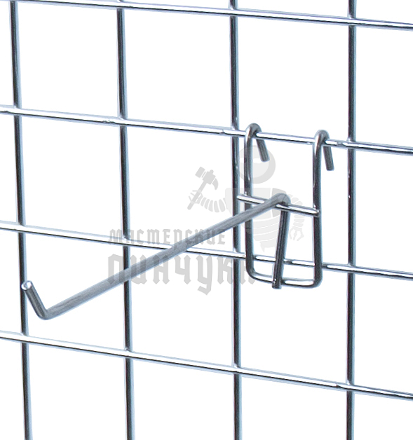 Крючок одинарный для стенда, d=4мм, 200мм