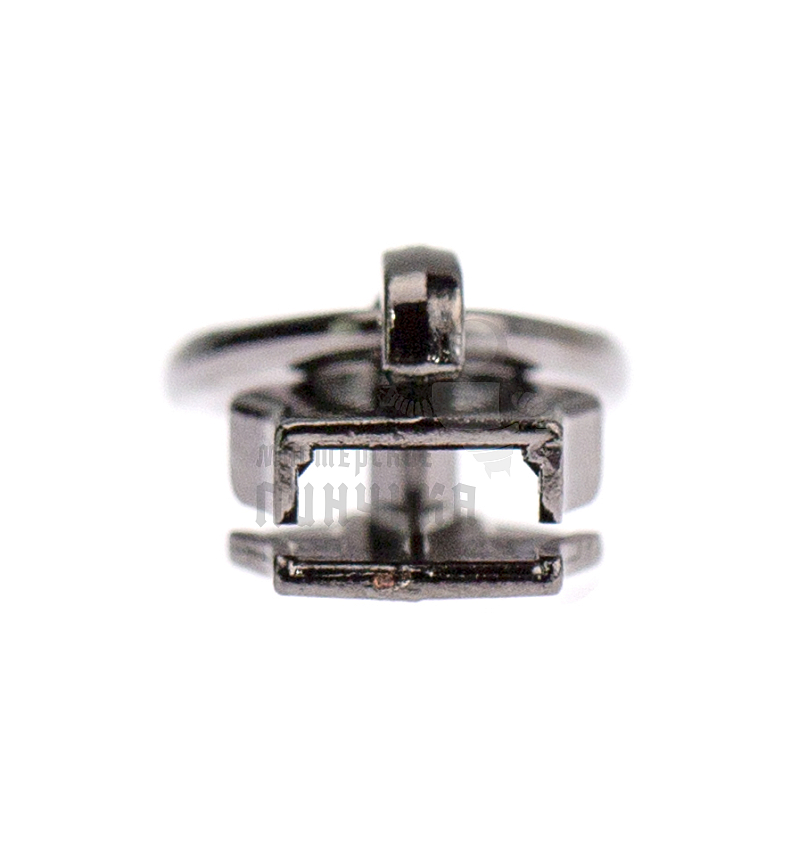 Бегунок для спиральной молнии, тип 5, сумочный N5 цв. никель темн.