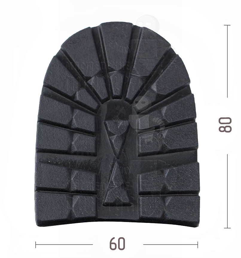 Набойка DM Group "Moncayo" р.S №1 6,3мм, цв. черный