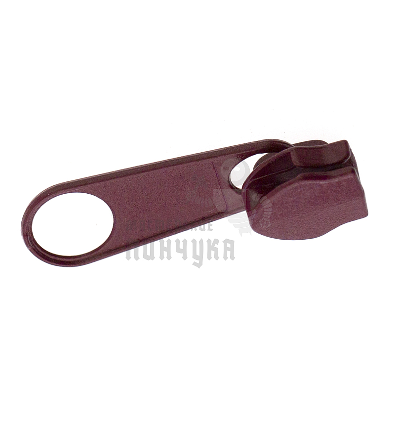Бегунок для спиральной (витой) молнии, тип 5, сумочный, цв.бордовый (178)