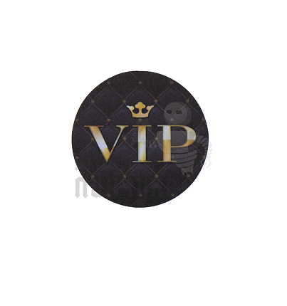Самоклеющийся диск c картинкой VIP,сетка 40мм (H2)