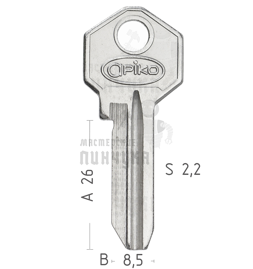 Apiko TAL-1D MTS1 TLND 1D 2паза 27мм англ. КНР