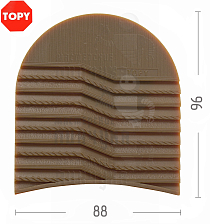 Набойки Topy  Serac, р-р 172, цв. карамельный (93) - Чертеж
