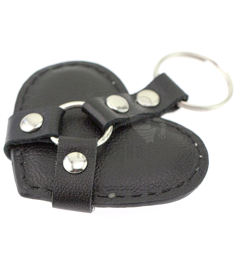 Брелок Сердце, цв.черный