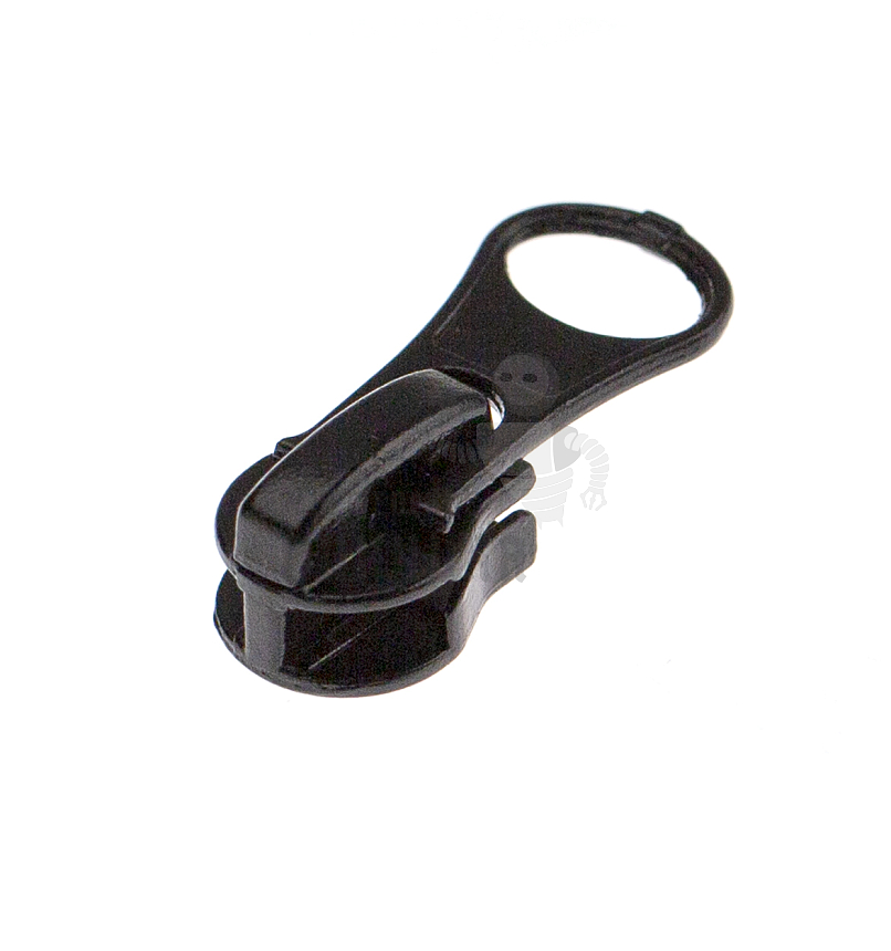 Бегунок для спиральной молнии, тип 5, автомат Груша, цв.черный 322