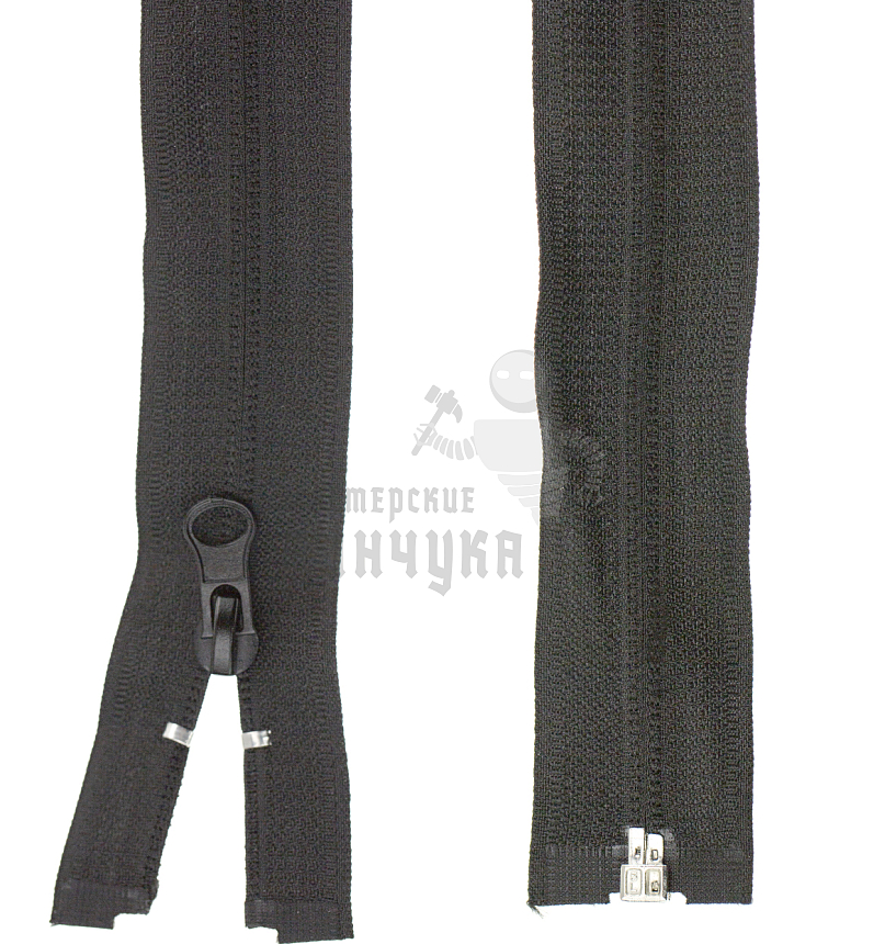 Молния спиральная (витая) тип 5 60см разъем цв 322 черный груша РЕВЕРС