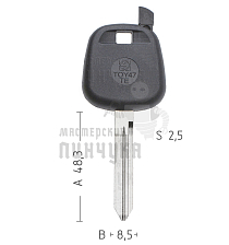 T00TY45P TP00TOYO-19P TOY47T0 а/пласт.с мест.п/чип TOYOTA - Чертеж