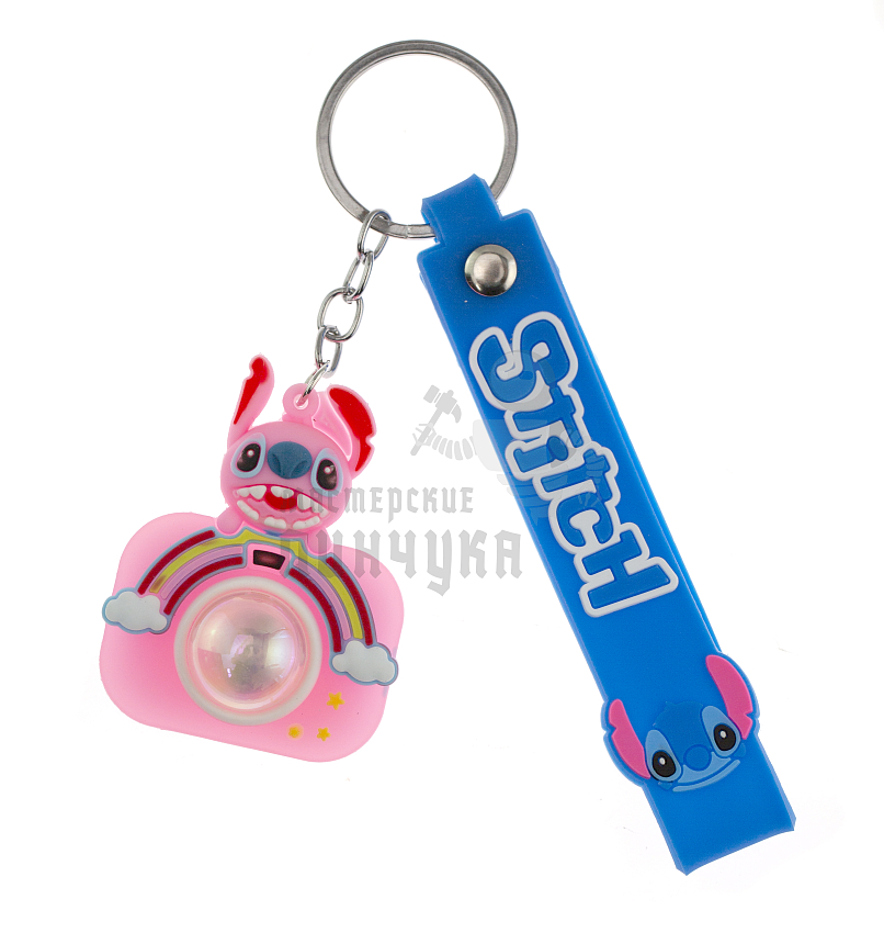 Брелок для ключей "СТИЧ" - фотоаппарат, цв. розовый