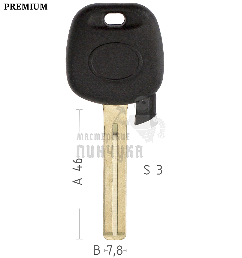 Авто с метом под чип LEXUS TOY40 вертикальный КНР