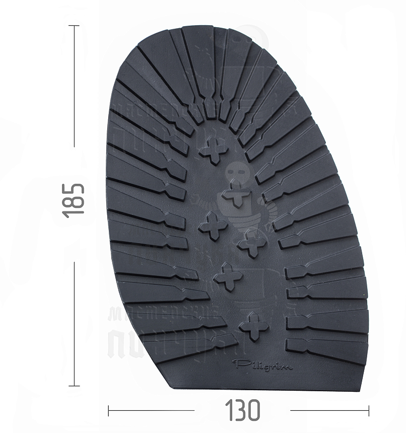 Проф. формованная Piligrim "Tank", разм. 185х130х4,5мм, цв. черный