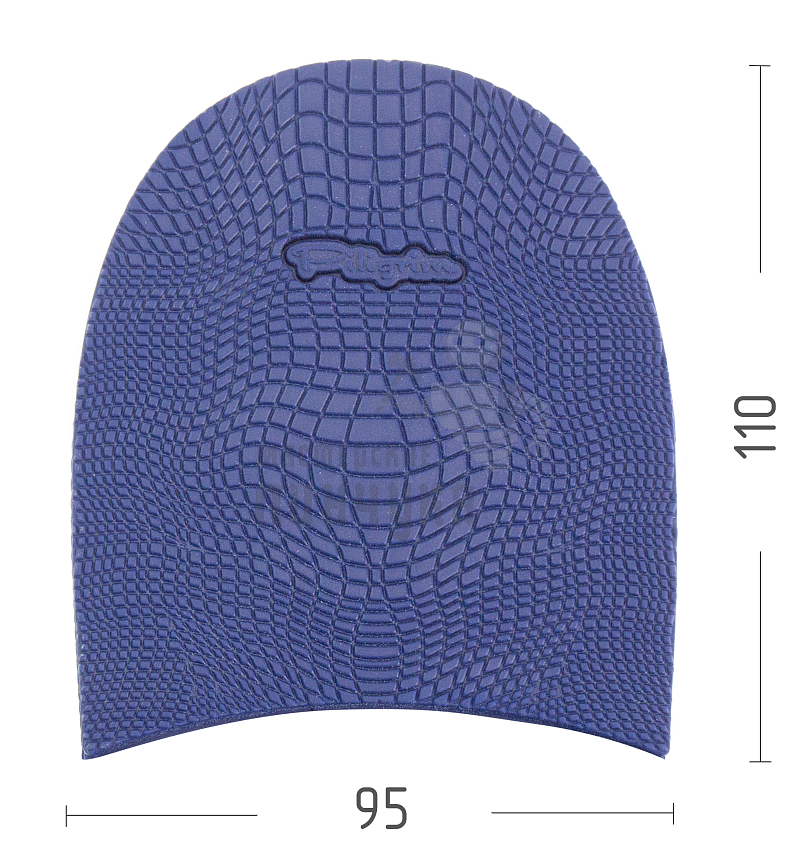 Набойка Piligrim "Черепашка", разм. XL, 95x110x6,5мм, цв.синий