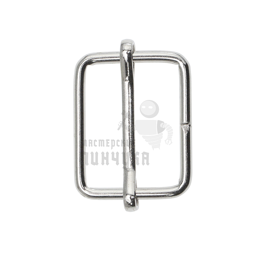 Пряжка регулировочная 20мм (толщ. 2мм) цв никель.