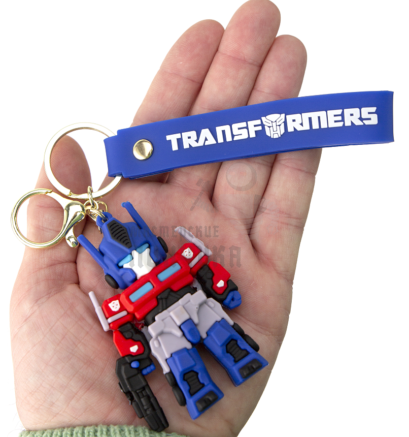 Брелок для ключей "TRANSFORMERS", цв.синий/красный + карабин