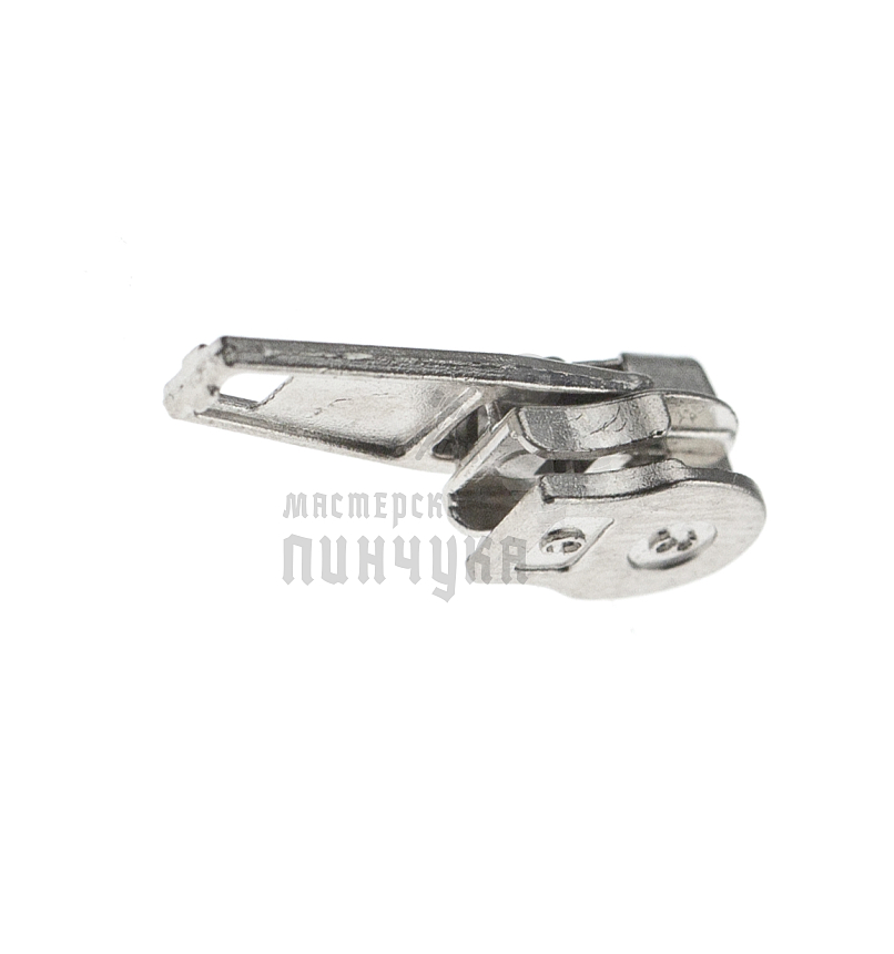 Бегунок для спиральной молнии, тип 3, автомат, цв. никель