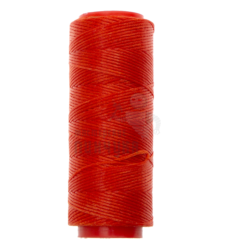 Нитки прошив.вощеные 150D-100м,оранжевый (120) плоские 0,6 мм Китай
