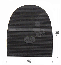 Набойка "Long Life" 46-1, р.76 т.6,6 Киров, цв.чёрный - Чертеж