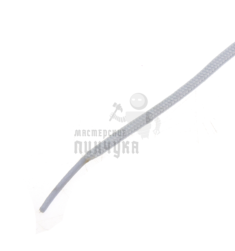 Шнурок белый, круглый тонкий 50 см (Art.400)