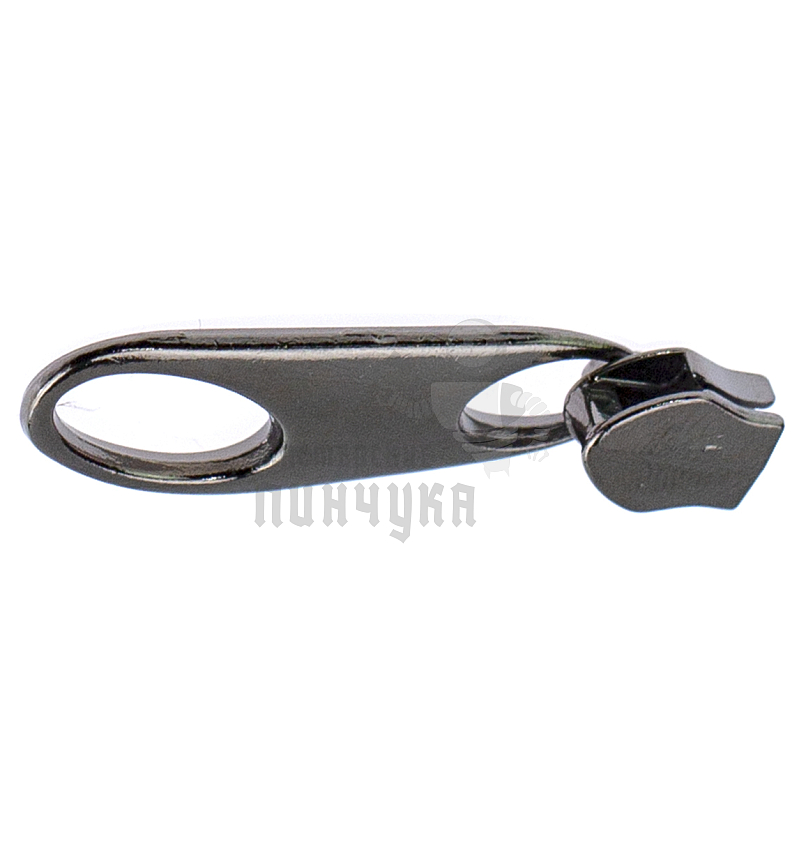 Бегунок для спиральной молнии, тип 5, сумочный N12 цв. никель темн.