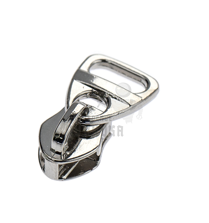 Бегунок для спиральной молнии, тип 5, сумочный N5 цв. никель 