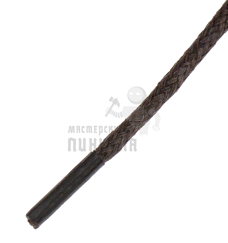 Шнурки круглые (тип 0) хлопчатобумажные с пропиткой, 70 см, цв.коричневый