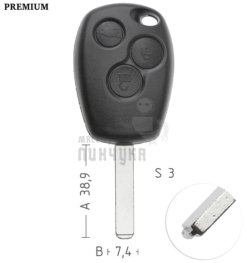 Корпус  Renault VA2 2кн ремкомплект  КНР//