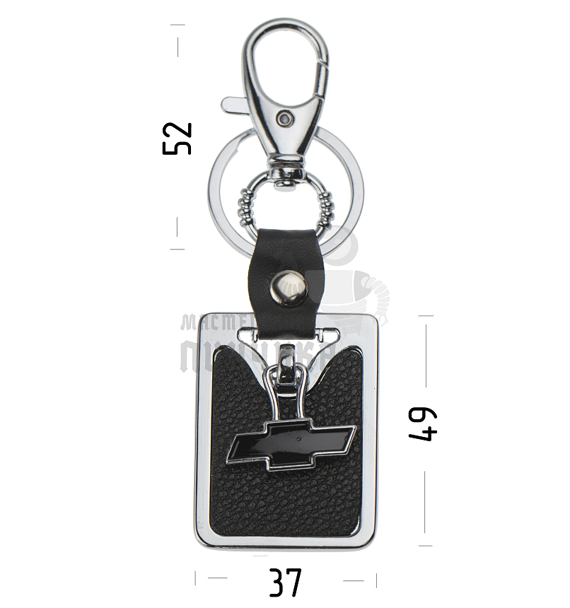 Авто карабин с кольцом для ключей CHEVROLET