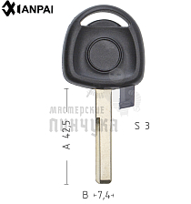 Авто с местом под чип OPWHP HU43 HF42P15 КНР - Чертеж