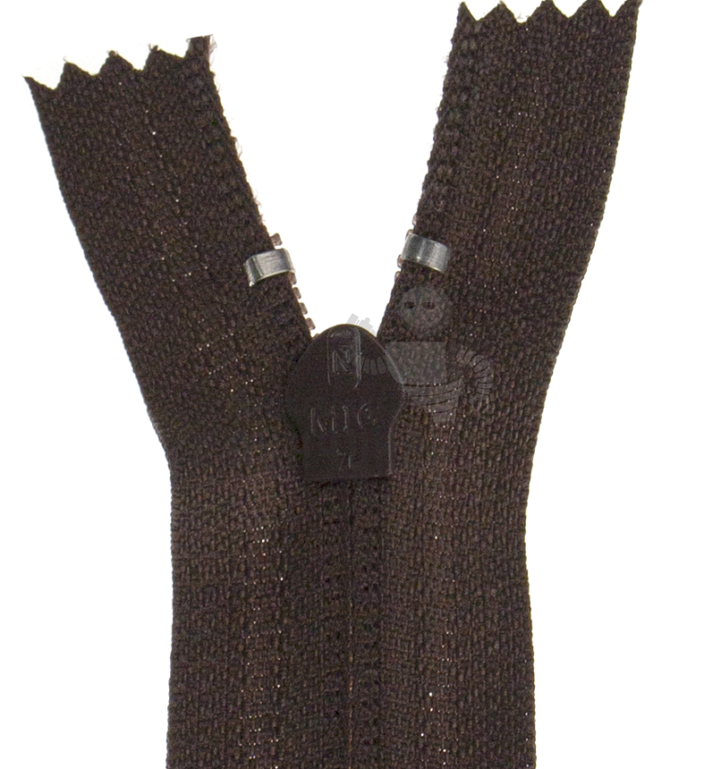 Молния №7 35см Коричневая