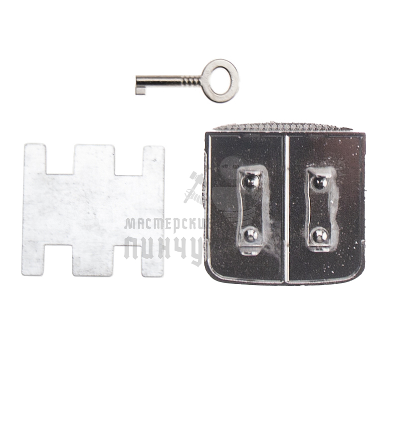 Замок портфельный 12560 цвет никель темный