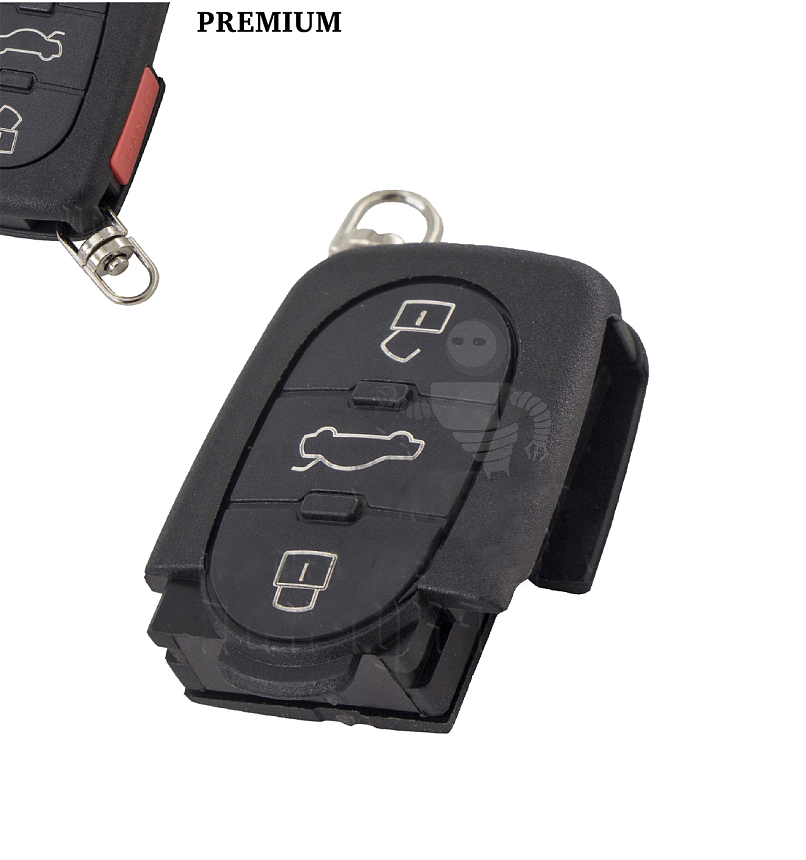 Корпус ключа HU-HAA.P1 HU66 HF55P65 3 кнопки + паника овальные КНР