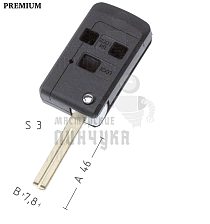 Корпус  LEXUS M02 3кн    КНР - Чертеж