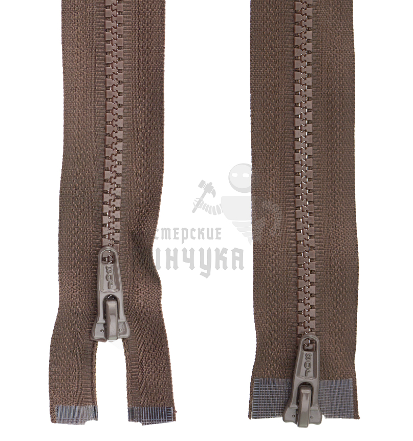 Молния Трактор "JUDSON", 80см, Тип-5, разъёмная двухзамковая, цв.т/коричневый