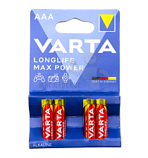 Батарейка VARTA LONGLIFE MAX POWER LR03 BL4 (4703) (4/40/200) - Чертеж