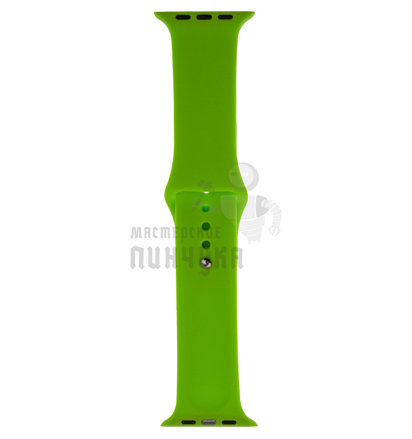 Ремешок cиликоновый для смарт часов диагональю 42/44/45/46/49мм/L (Салатовый)