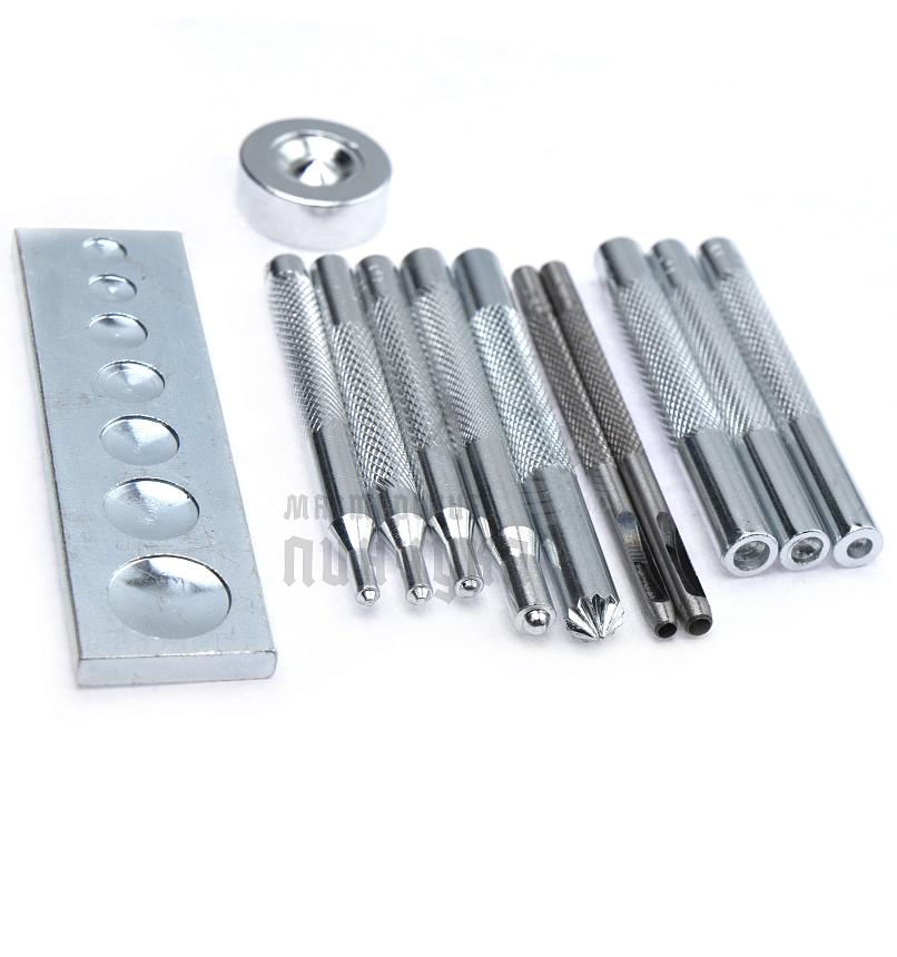 Набор инструментов для установки швейной фурнитуры (12шт)