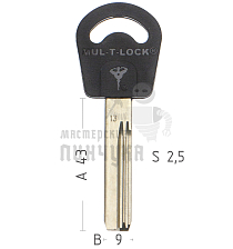 Mul-T-Lock: Профиль 013 Original - Чертеж