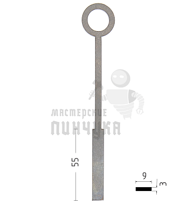 Ригель плоский 3х9 обратного хода 