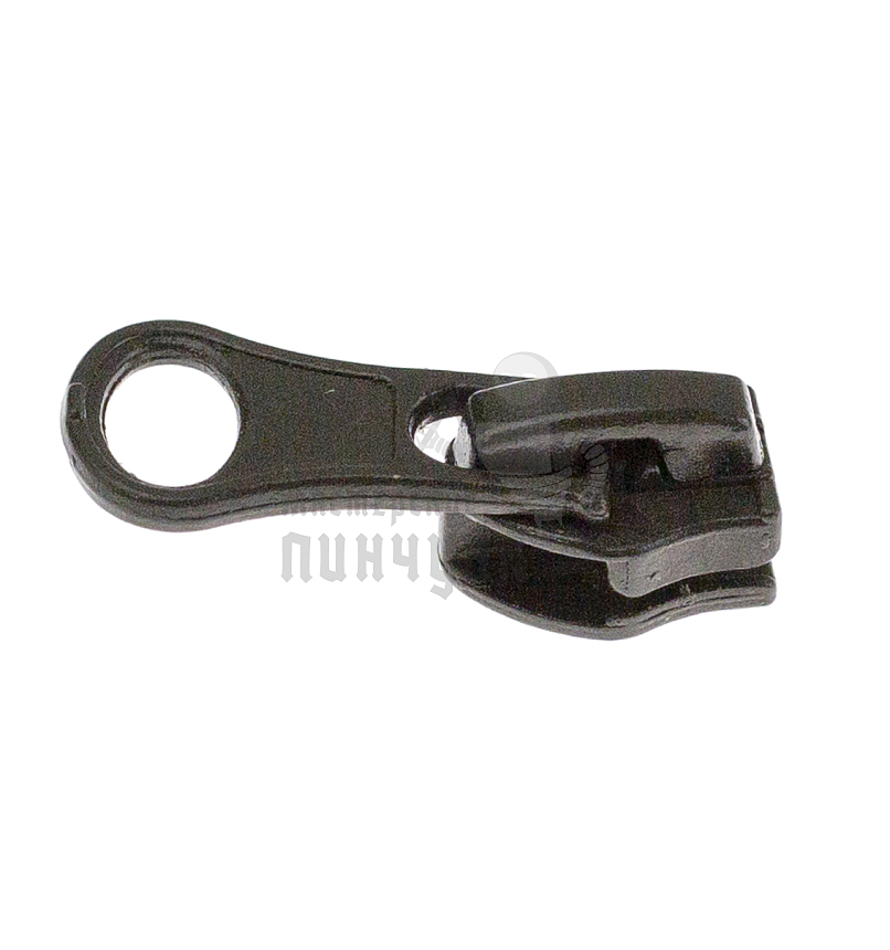 Бегунок для спиральной молнии, тип 7, автомат, "ГРУША" цв. хаки 328