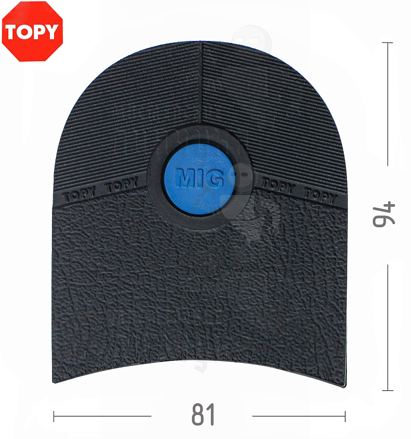 Набойки Topy  Mig 172, цв. чёрный (9)