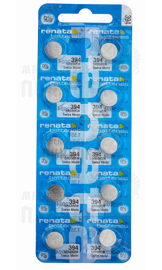 Батарейка часовая RENATA R394 SR936SW BL10 (10/100)