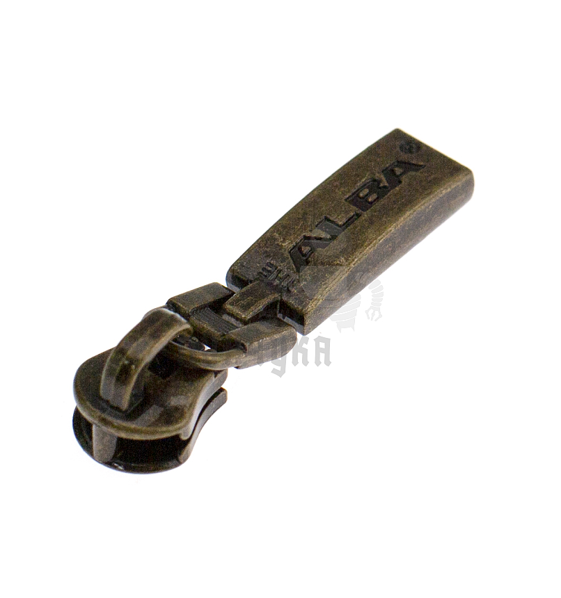 Бегунок сумочный Т5 "JX" ALBA (0613), металл, античная бронза