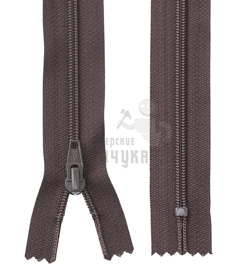 Молния обувная т7, 35см Коричневый