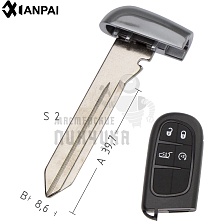 Лезвие CHR-15 CY24 CY62 JEEP  КНР - Чертеж