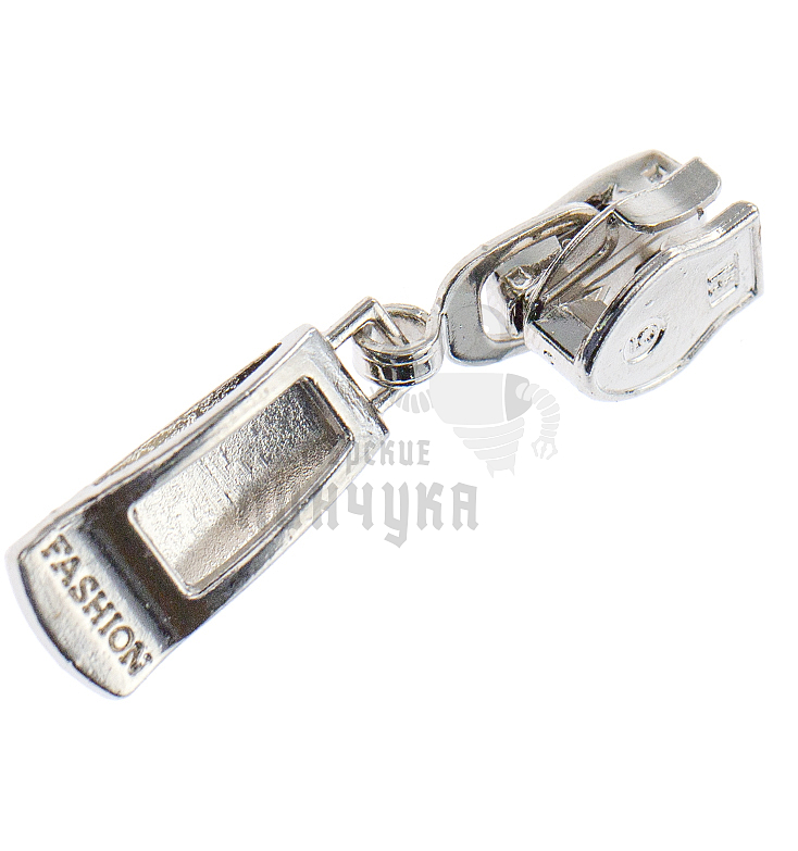 Бегунок для спиральной молнии, тип 5, автомат №1, цв. никель 