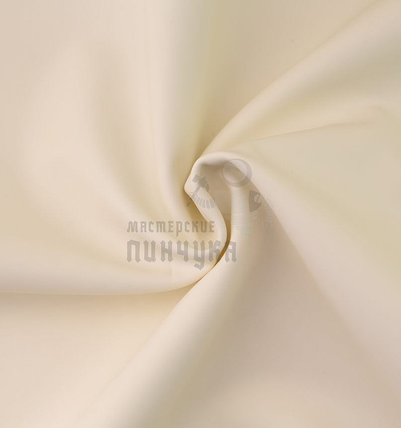 Искусственная кожа на микрофибре (тип Nappa Premium) молочный цв. (218-01), т.1,2мм 100см*140см