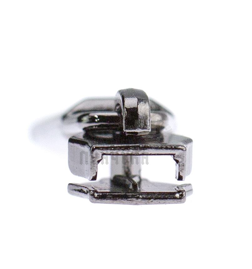 Бегунок для спиральной молнии, тип 5, сумочный N3, цв. черный никекль